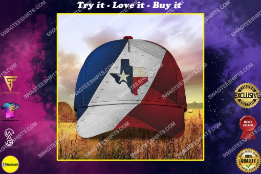 the texas flag all over printed classic cap