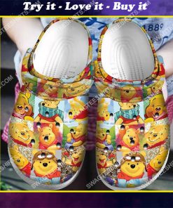 the winnie-the-pooh bear all over printed crocs