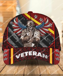 united states army veteran skull all over printed classic cap 2