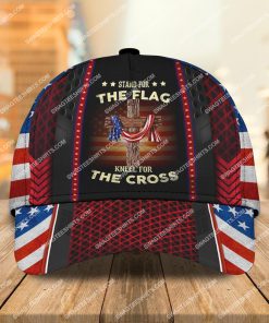 united states veteran stand for the flag kneel for the cross classic cap 2