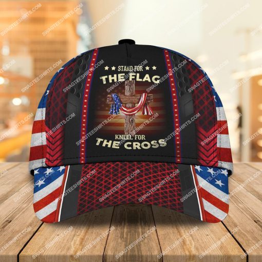 united states veteran stand for the flag kneel for the cross classic cap 2 - Copy