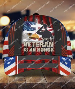 veterans day being a veteran is an honor all over printed classic cap 2 - Copy (2)