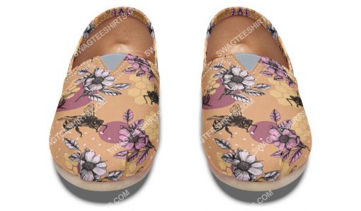 vintage bee floral all over printed toms shoes 2(1)