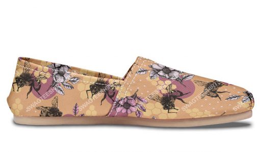 vintage bee floral all over printed toms shoes 5(1)