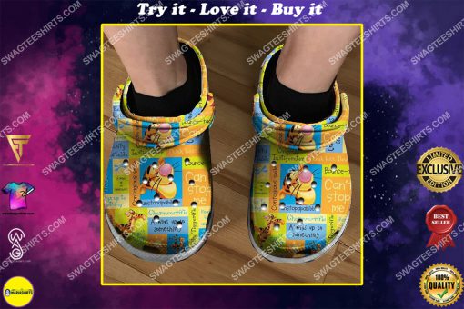 winnie the pooh tigger all over printed crocs