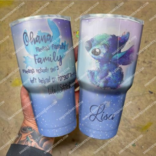 custom name ohana means family lilo and stitch stainless steel tumbler 2(1)