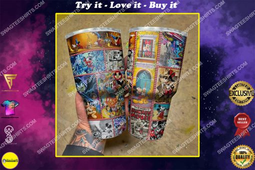disneyland mickey mouse all over print steel tumbler