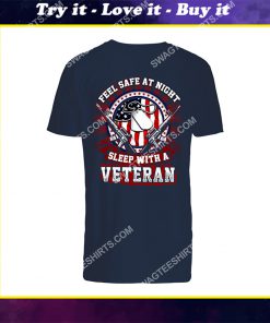 feel safe at night sleep with a veteran shirt