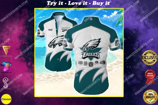 football team philadelphia eagles full printing hawaiian shirt