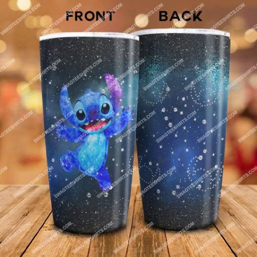 galaxy glitter lilo and stitch movie stainless steel tumbler 2(1)