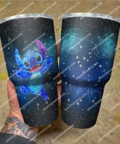 galaxy glitter lilo and stitch movie stainless steel tumbler 5(1)