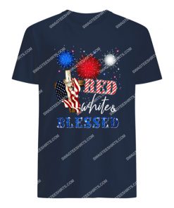 happy independence day christian cross red white blessed tshirt 1