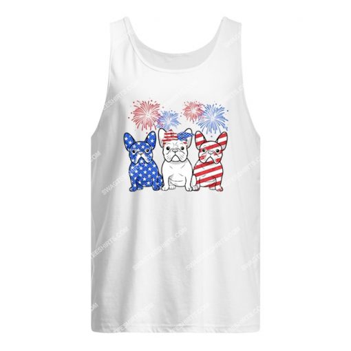 happy independence day french bulldog tank top 1