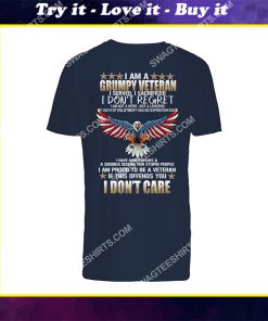 i am a grumpy veteran i served i sacrificed veterans day shirt