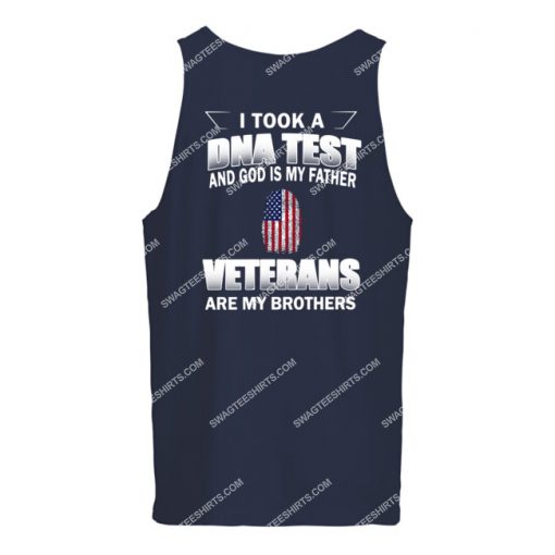 i took a dna test god is my father veterans are my brothers tank top 1