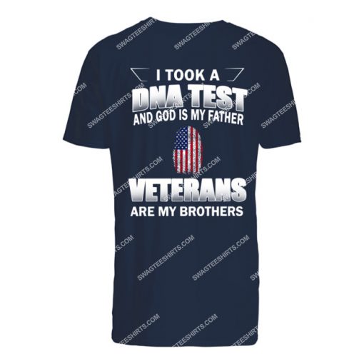 i took a dna test god is my father veterans are my brothers tshirt 1