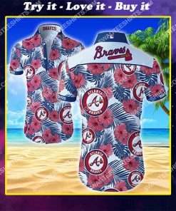 major league baseball atlanta braves summer hawaiian shirt