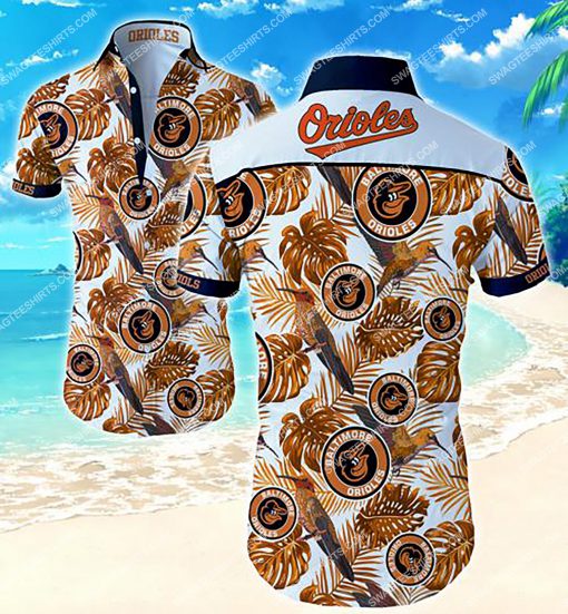 major league baseball baltimore orioles summer hawaiian shirt - Copy - Copy