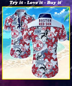 major league baseball boston red sox hawaiian shirt