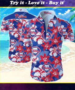 major league baseball philadelphia phillies hawaiian shirt