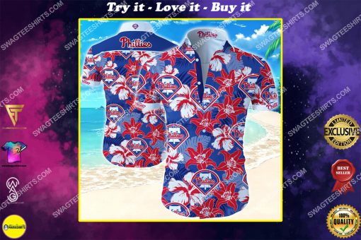 major league baseball philadelphia phillies hawaiian shirt