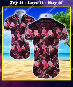 national football league arizona cardinals team hawaiian shirt