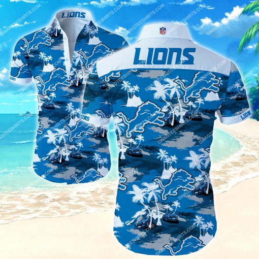 national football league detroit lions team hawaiian shirt 2