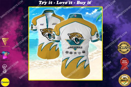 national football league jacksonville jaguars team hawaiian shirt