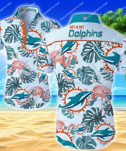 national football league miami dolphins hawaiian shirt 2