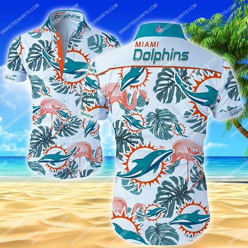 national football league miami dolphins hawaiian shirt 2
