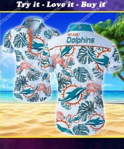 national football league miami dolphins hawaiian shirt
