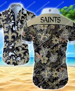 national football league new orleans saints floral hawaiian shirt 2 - Copy (3)