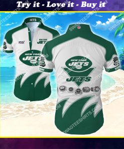 national football league new york jets hawaiian shirt