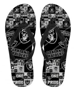 national football league oakland raiders full printing flip flops 2 - Copy (2)