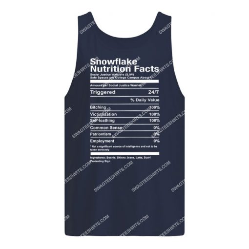 snowflake nutrition facts tank top 1