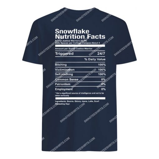 snowflake nutrition facts tshirt 1