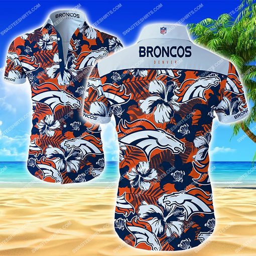 the Denver Broncos football team summer hawaiian shirt 2