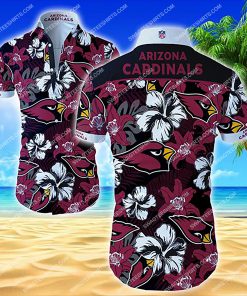 the arizona cardinals floral summer hawaiian shirt 2
