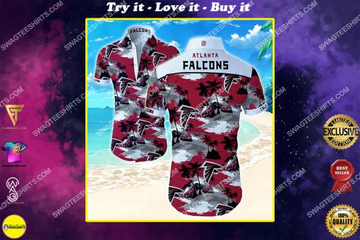 the atlanta falcons football team summer hawaiian shirt