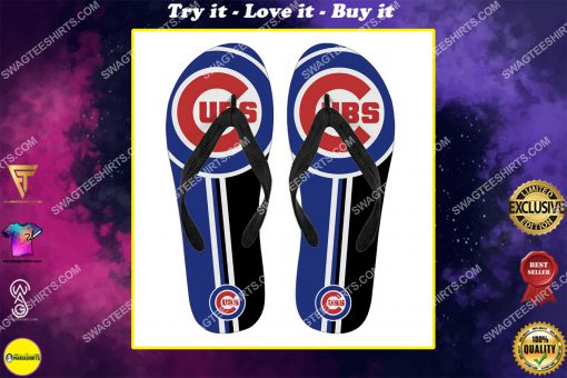 the chicago cubs baseball full printing flip flops