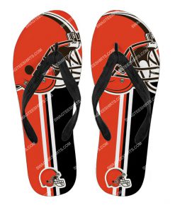 the cleveland browns football full printing flip flops 2