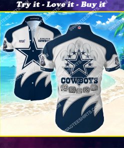 the dallas cowboys football team hawaiian shirt