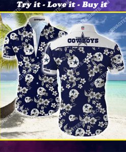 the dallas cowboys football team summer hawaiian shirt