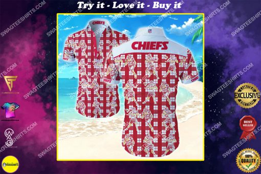 the kansas city chiefs football team summer hawaiian shirt