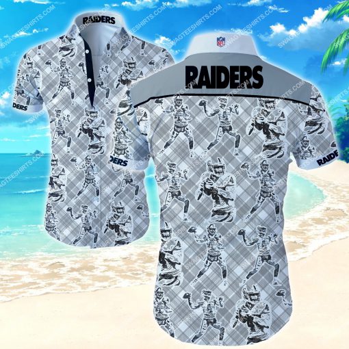 the las vegas raiders football team summer hawaiian shirt 2