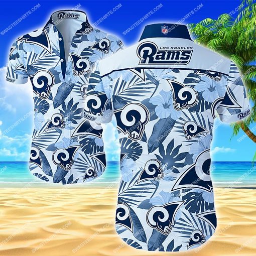 the los angeles rams team all over print hawaiian shirt 2