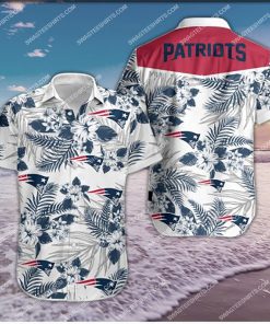 the new england patriots team all over print hawaiian shirt 2