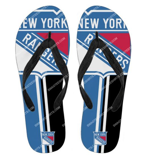 the new york rangers hockey full printing flip flops 2