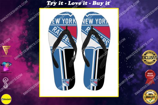 the new york rangers hockey full printing flip flops