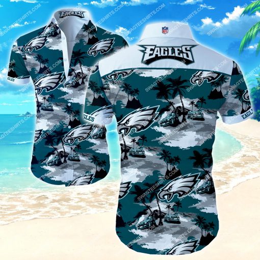 the philadelphia eagles football team hawaiian shirt 2